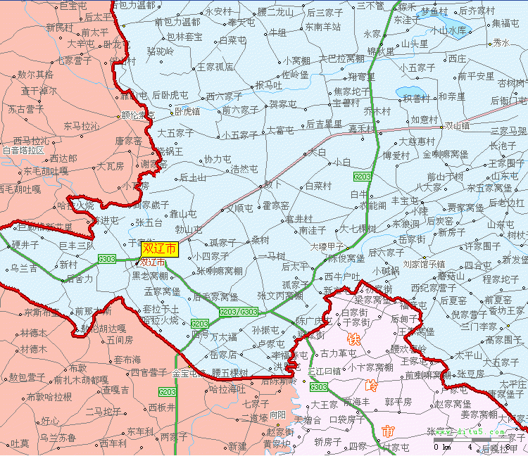 雙遼市行政區(qū)劃